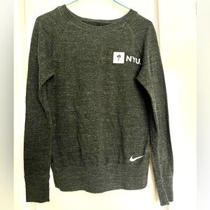 NYU Dark Gray Heather Womens Sweatshirt - XS